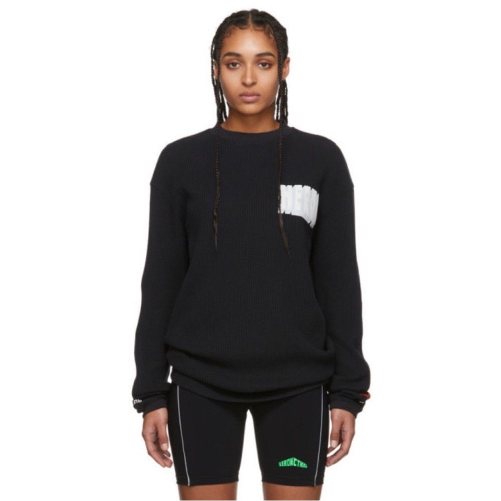 Heron Preston Black Bold Logo Long Sleeve